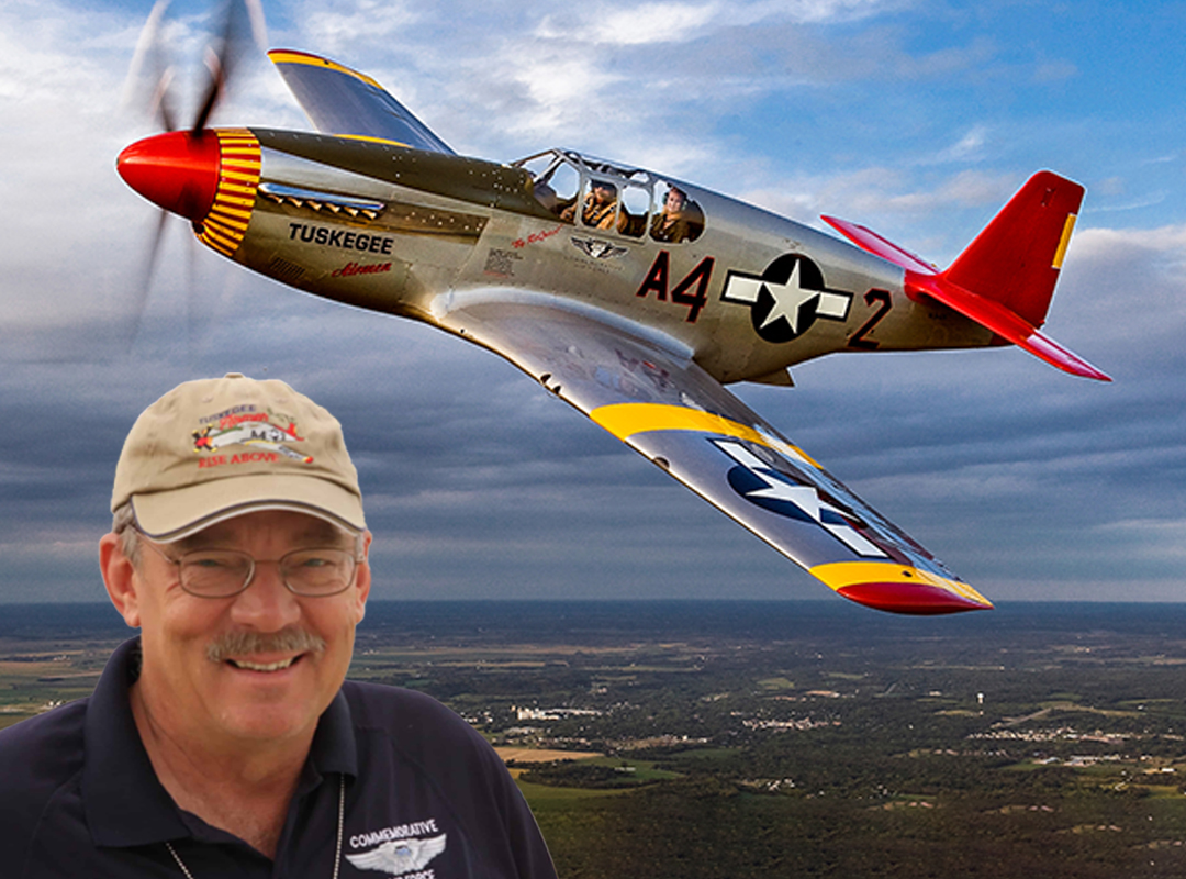 Doug Rozendaal and P-51C Mustang performer